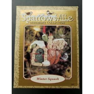 Lowell Davis Sparrowsville Christmas Ornament Ertl New in Box Winter Squash U10